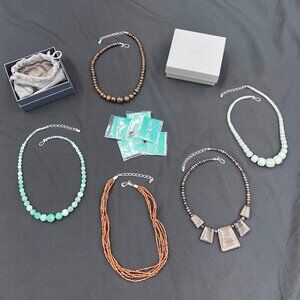 Jay King Sterling Silver Assorted Natural Gemstone Necklaces HSN $650 [Lot of 5]